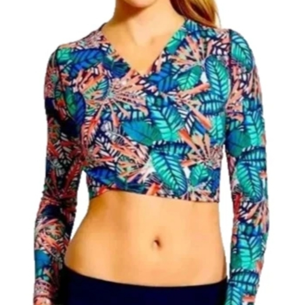 Athleta Hanalei Crop Rash Guard